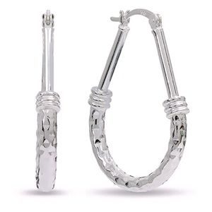 New Beautiful Sterling Silver Hoops